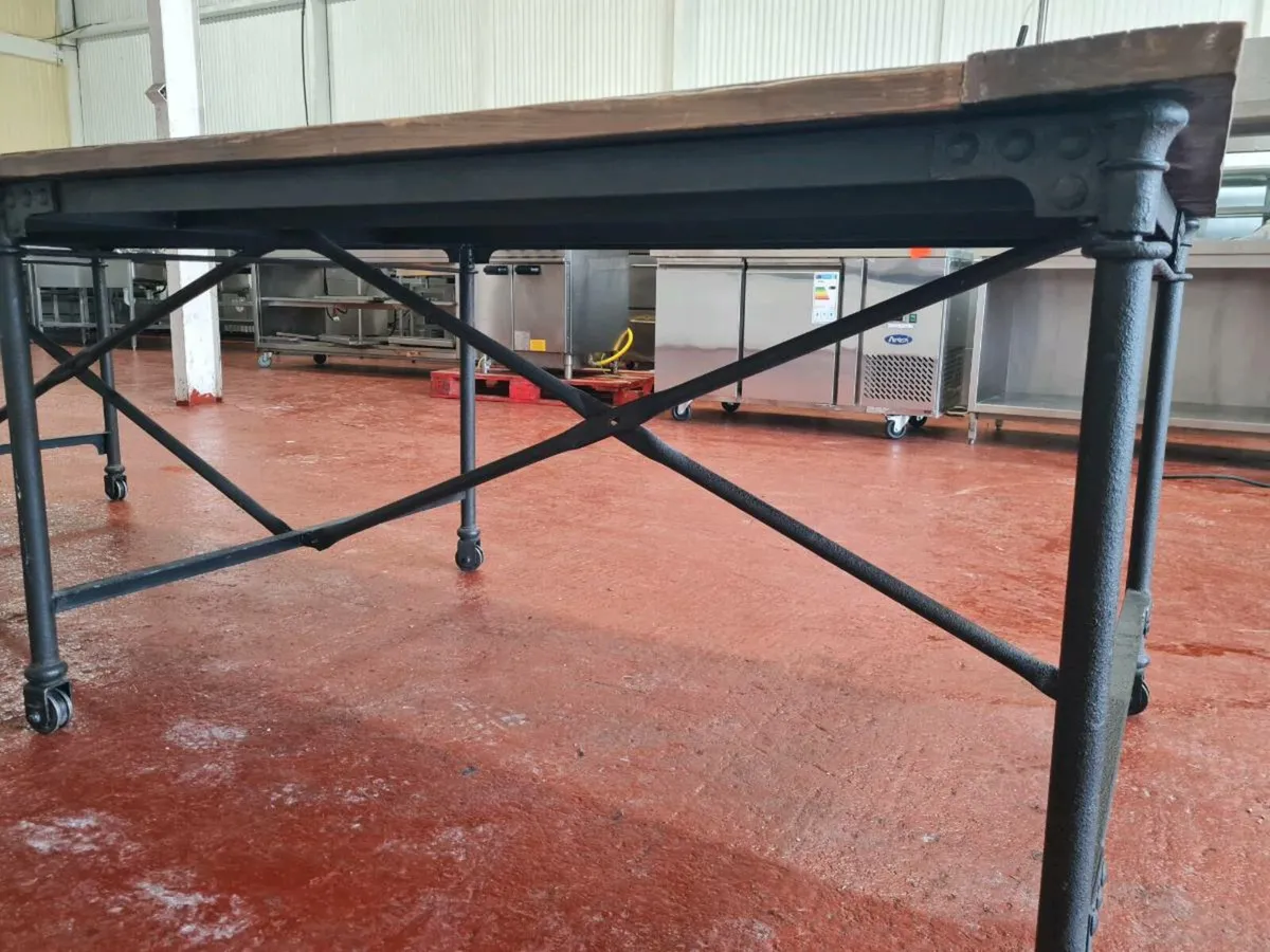 Industrial Style Dining Table 10 Seater - Image 4