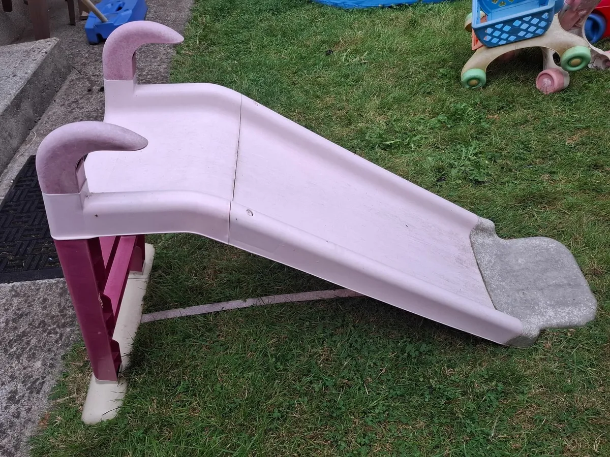 Kids slide and push cart - Image 1