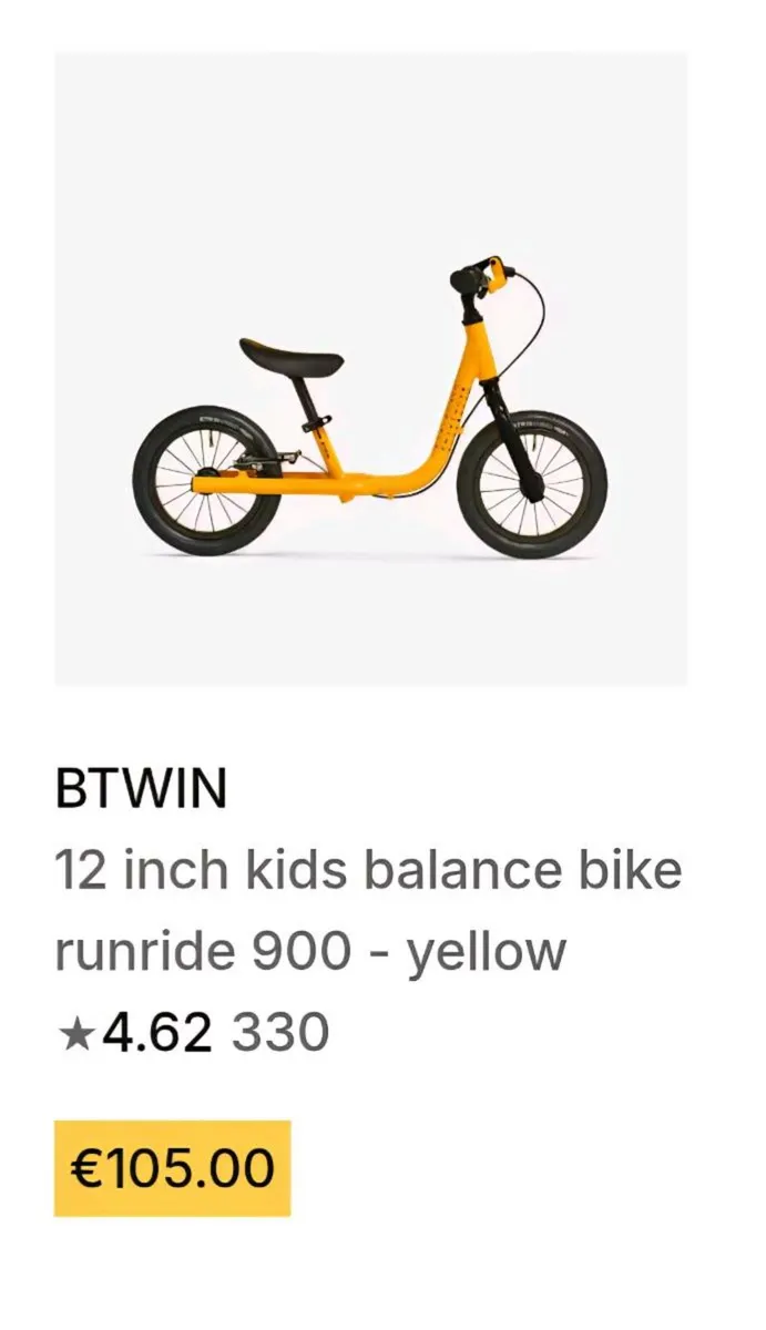BTWIN balance bike - Image 3