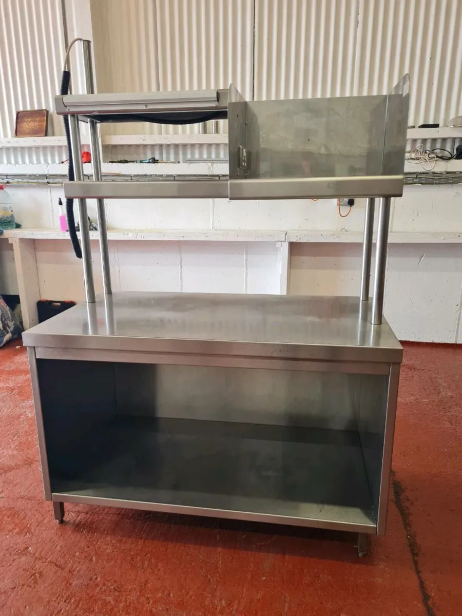 Pass Through Table with Microwave Shelf - Image 2