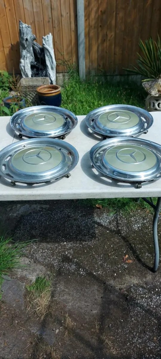 Mercedes  Steel  Hub  Caps. O - Image 1