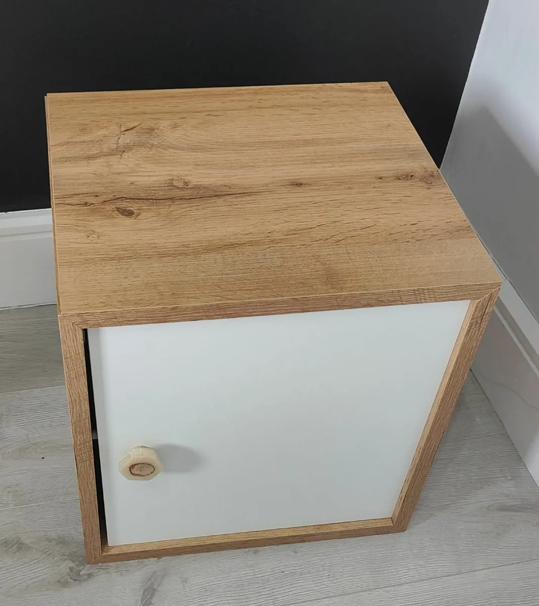 Modern Cube Wooden Wall Mounted Storage Shelf - Image 1