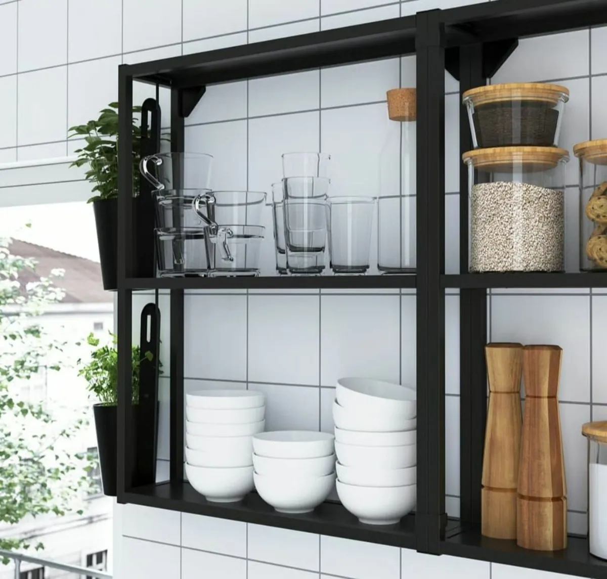 Two IKEA Enhet Shelves - Image 1