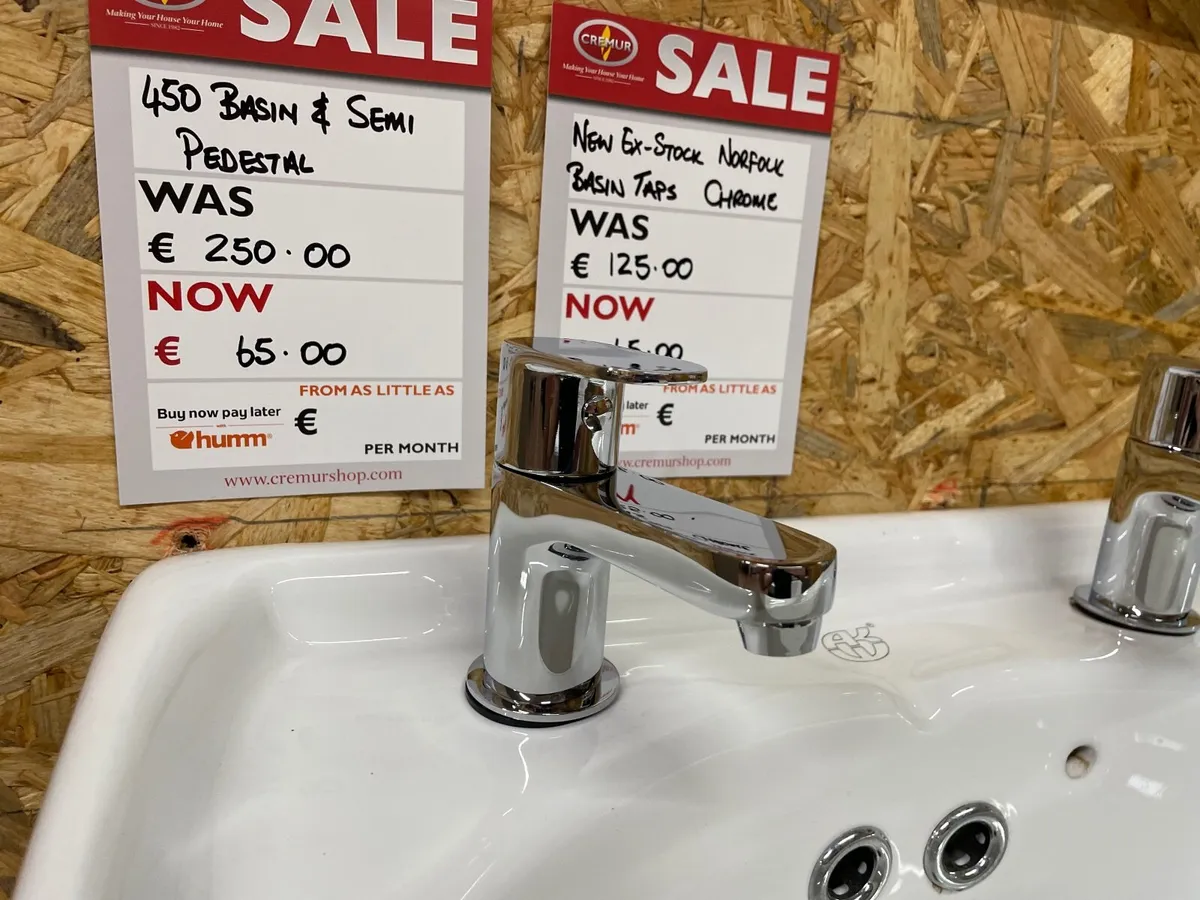 New Ex-Stock Sonas Norfolk Basin Taps - Image 1