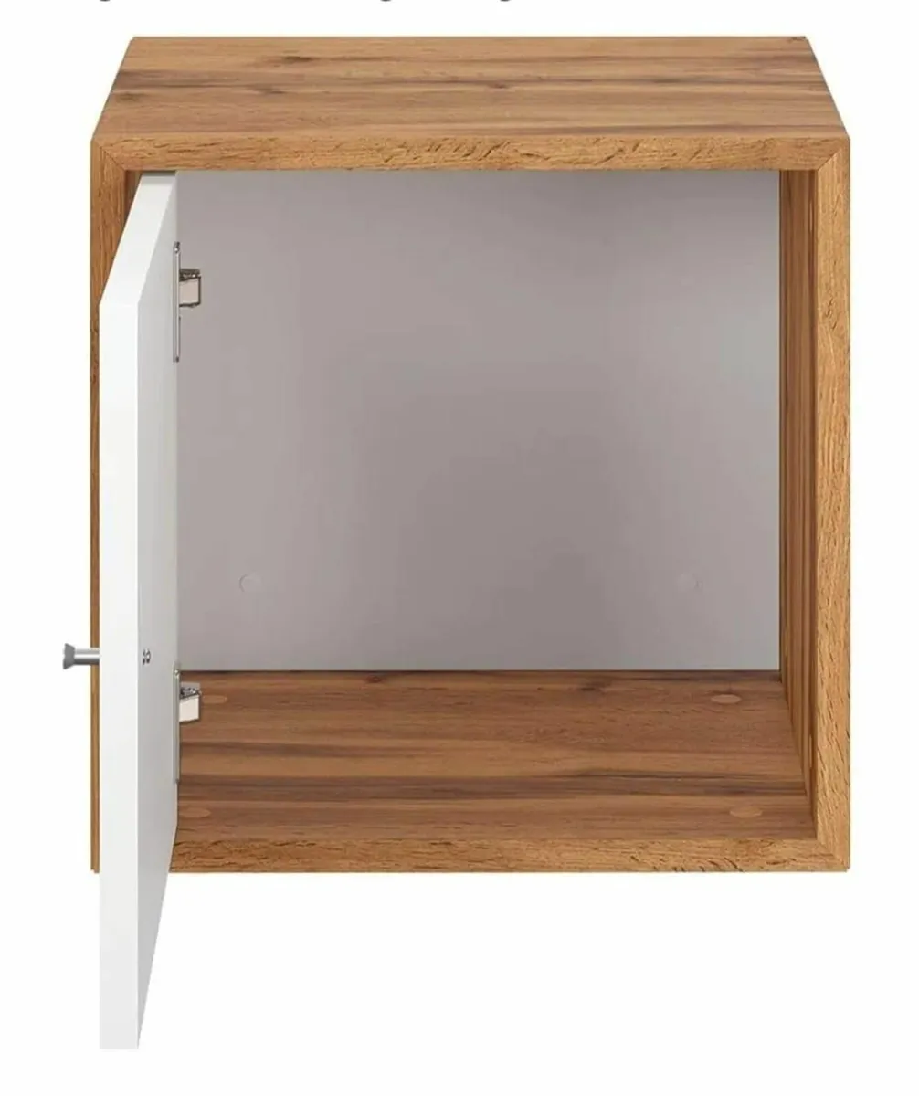 Modern Cube Wooden Wall Mounted Storage Shelf - Image 2