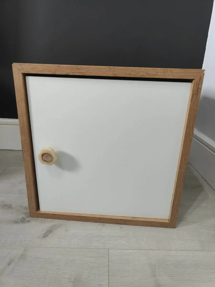 Modern Cube Wooden Wall Mounted Storage Shelf - Image 3