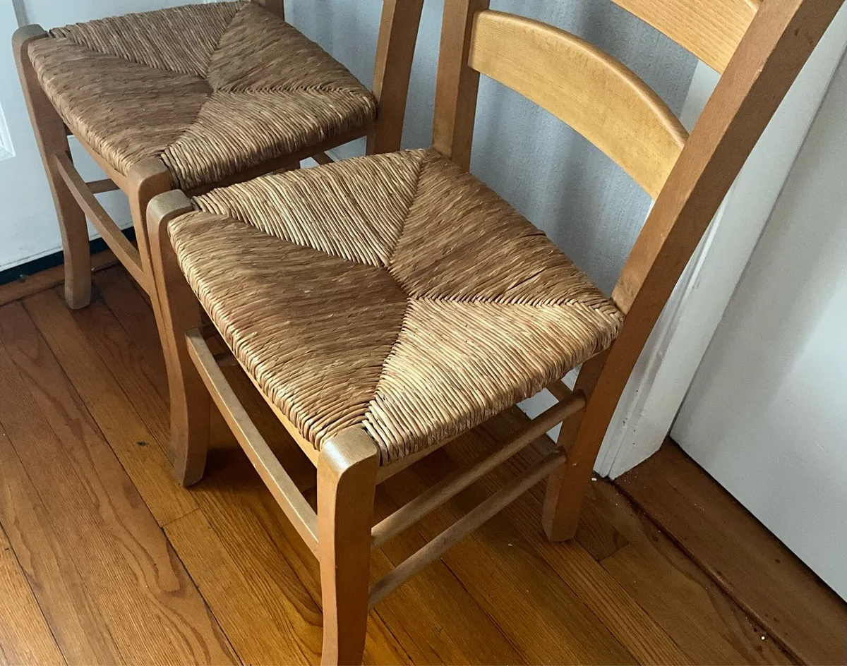 Pair of Rattan Chairs - Image 2