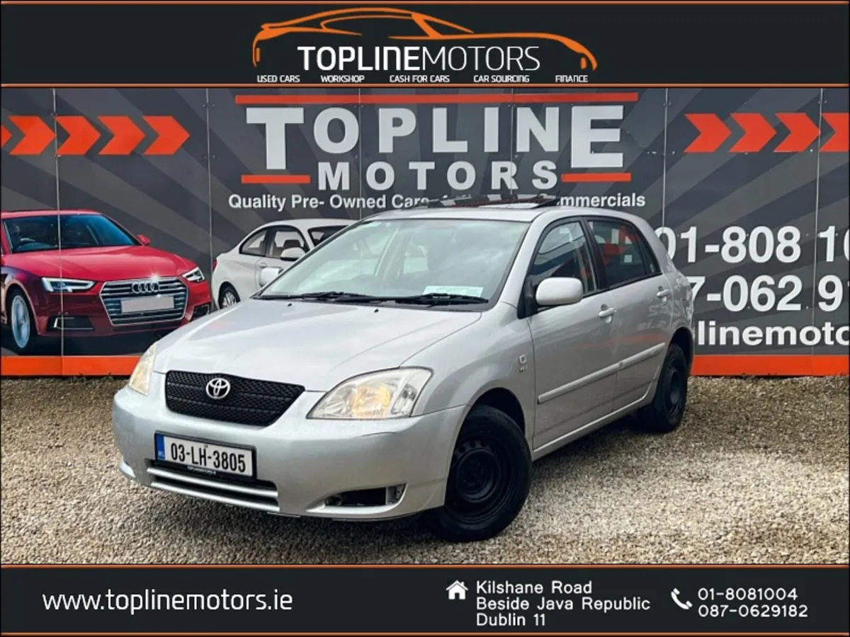Toyota Corolla 2003//ncted and taxed