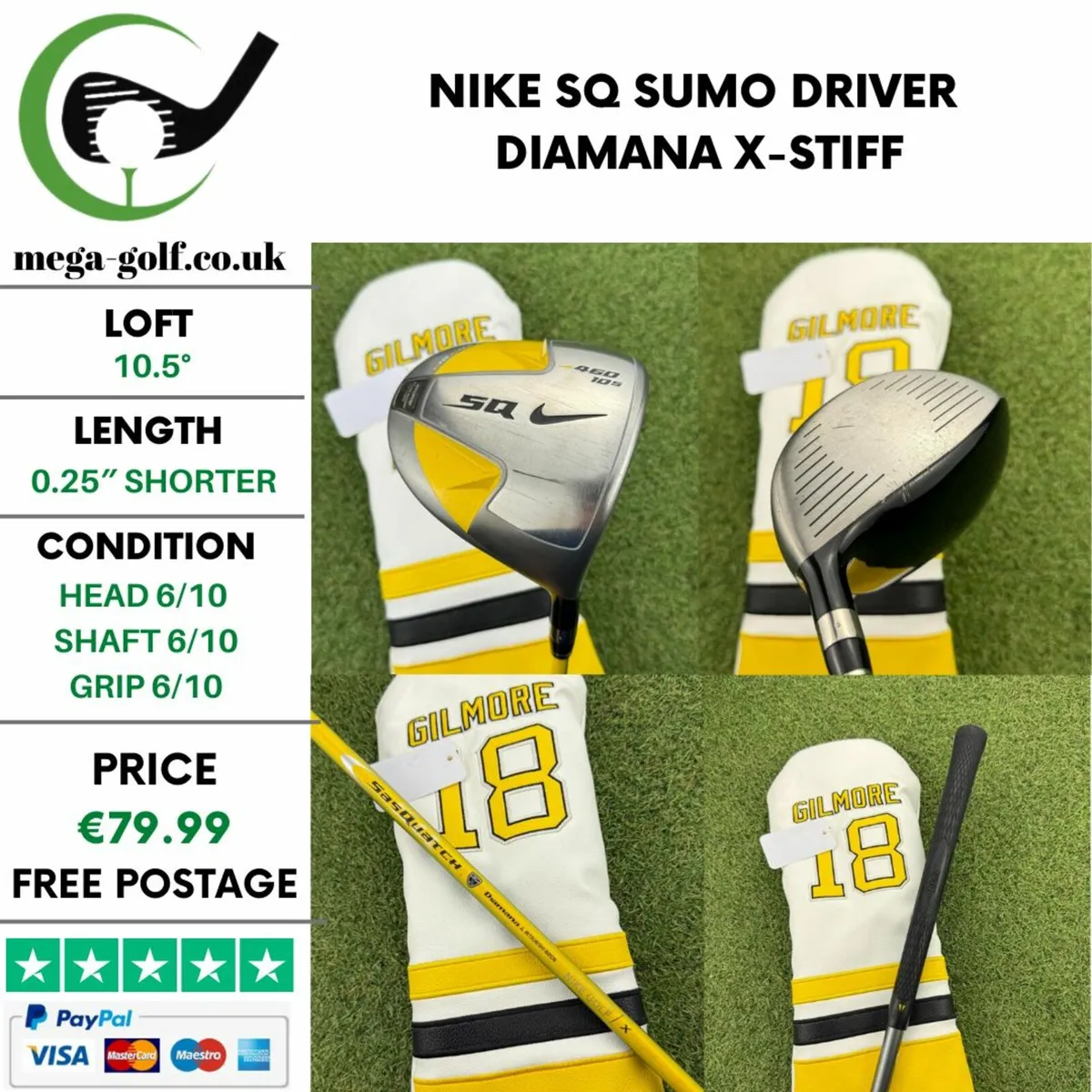 NIKE SQ SUMO DRIVER / 10.5° / DIAMANA X-STIFF - Image 1