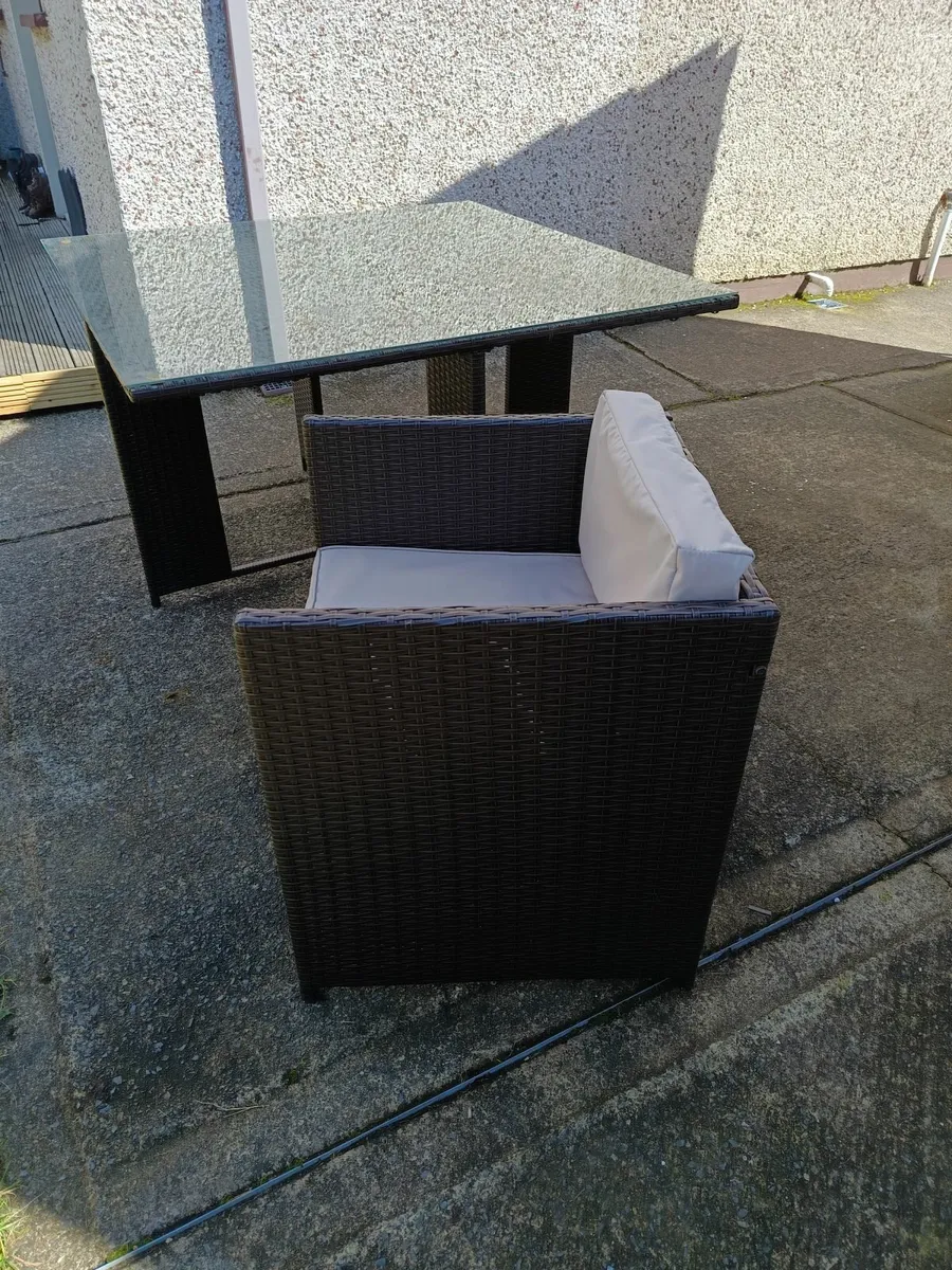Garden Deck Table and Chairs - Image 1