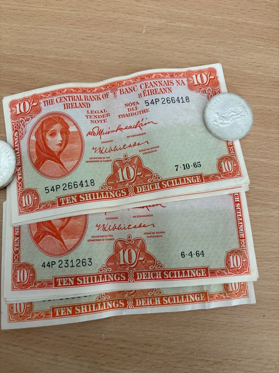 Pristine bank notes.