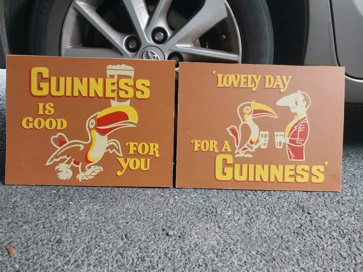 Guinness Signs x 2 - Image 1