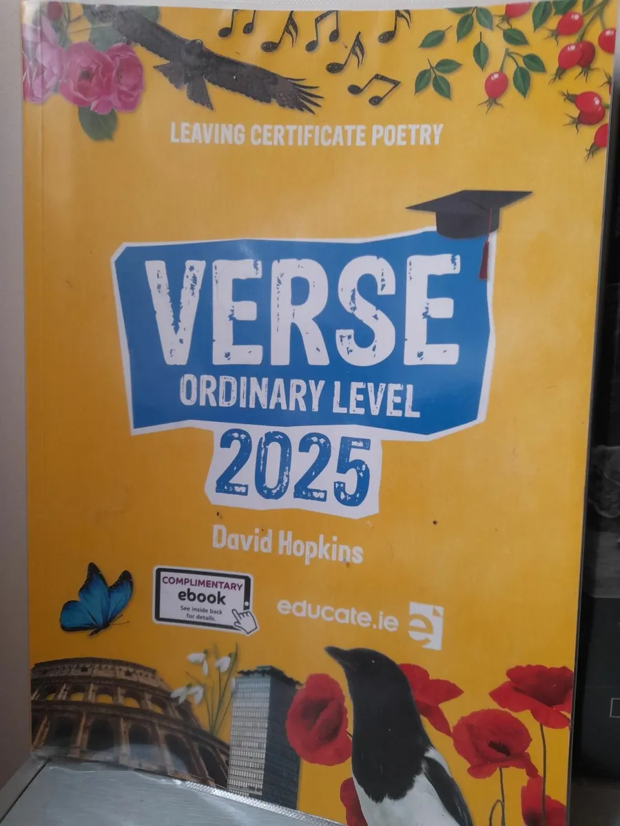verse leaving cert poetry textbook text book
