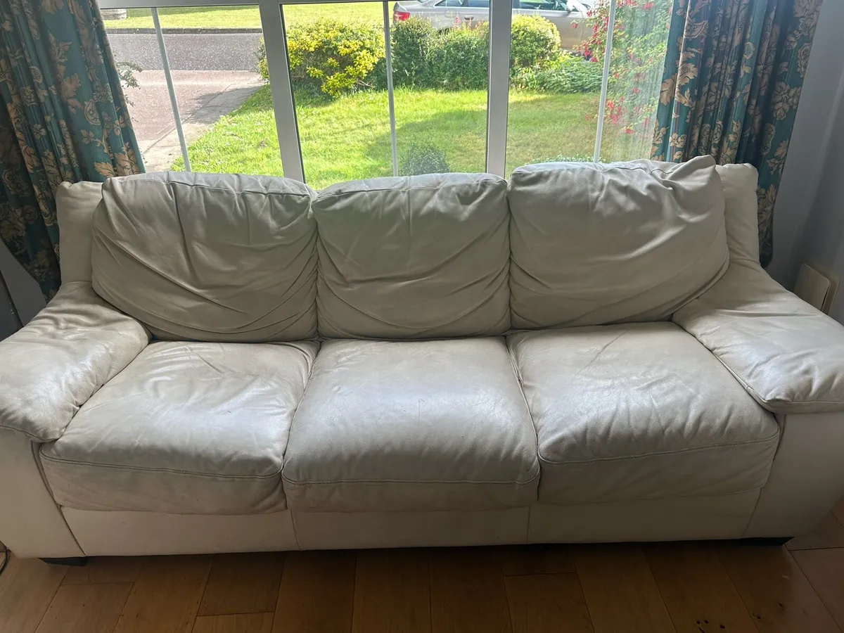 Leather Couch Set - Image 3