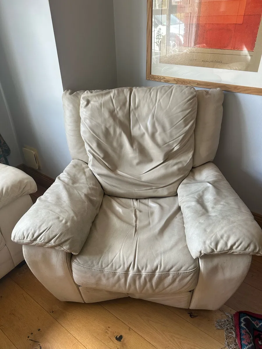Leather Couch Set - Image 4