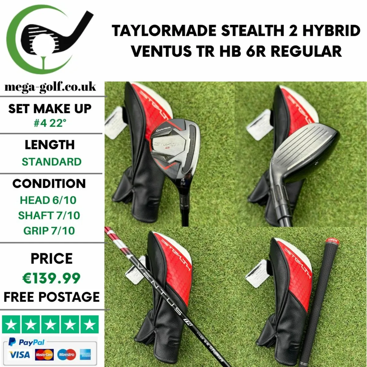 TAYLORMADE STEALTH 2 HYBRID / #4 22° / REGULAR - Image 1