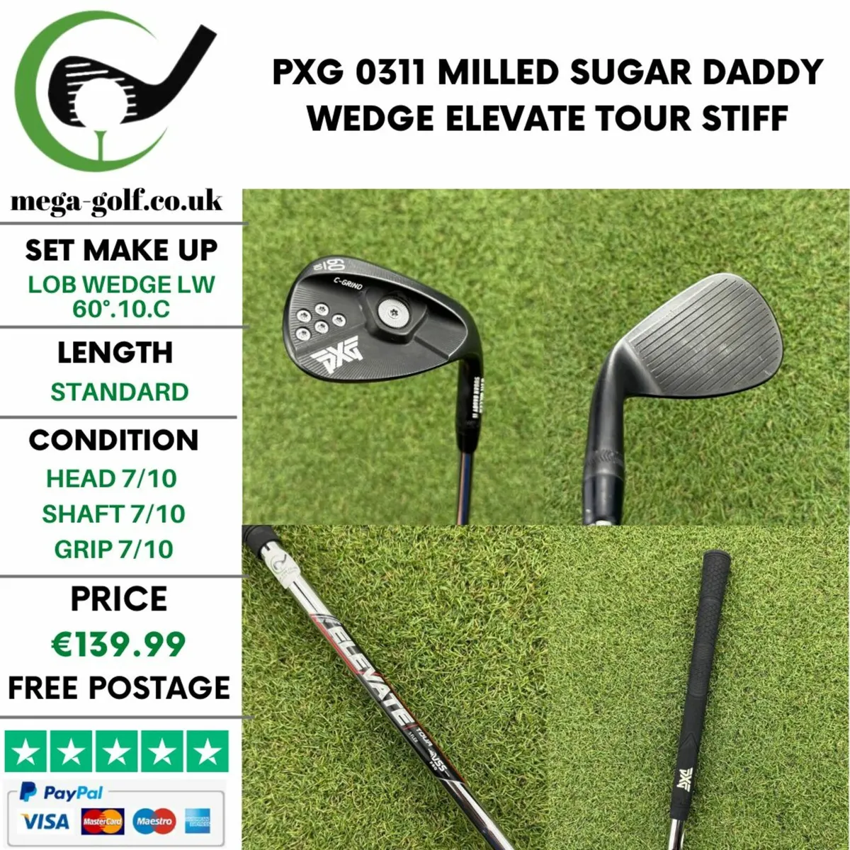 PXG 0311 MILLED SUGAR DADDY WEDGE LW 60°.10.C - Image 1