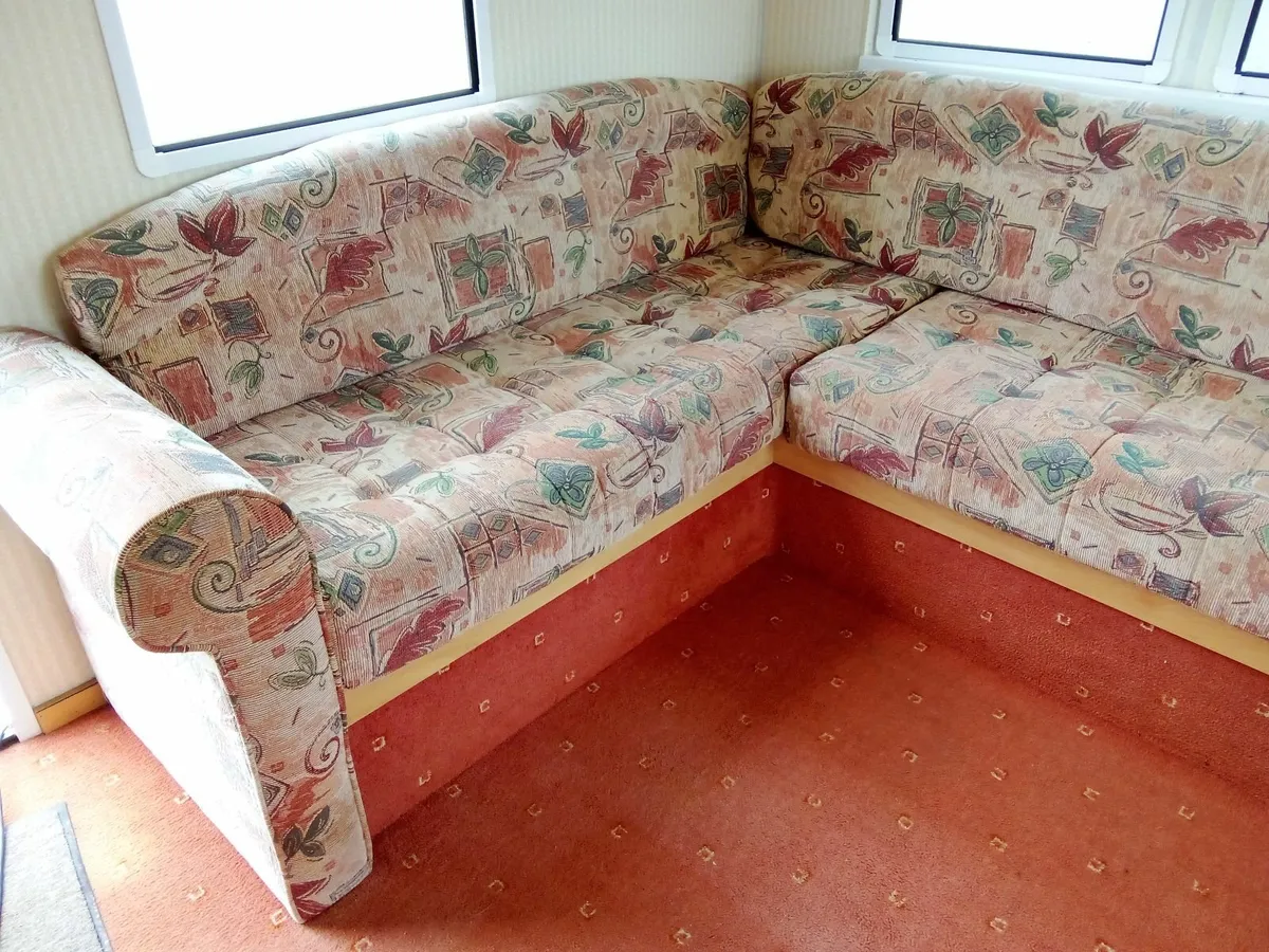 Mobile home sofa cushions and arm - Image 3