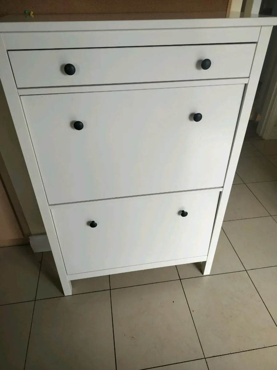 Shoe cabinet Hemnes white - Image 1