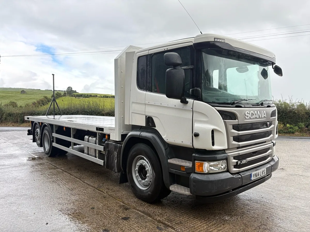 2014 Scania P320 6x2 Flatbed Moffett Lorry - Image 1