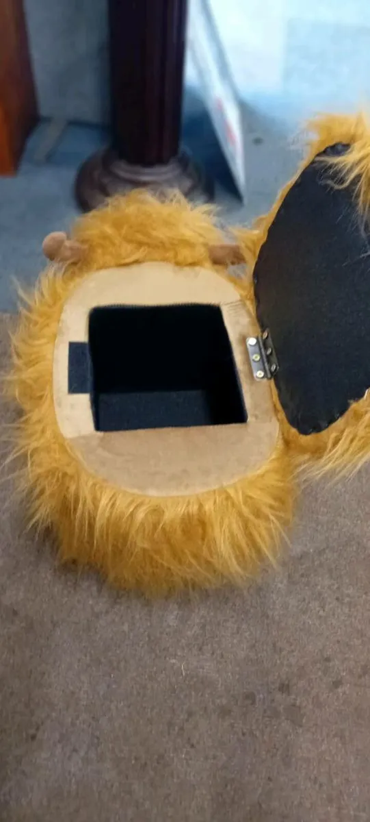Plush Highland Cow Footstool - Image 2