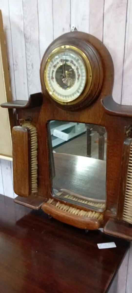 Early 20th Century Mirror And Brush Set