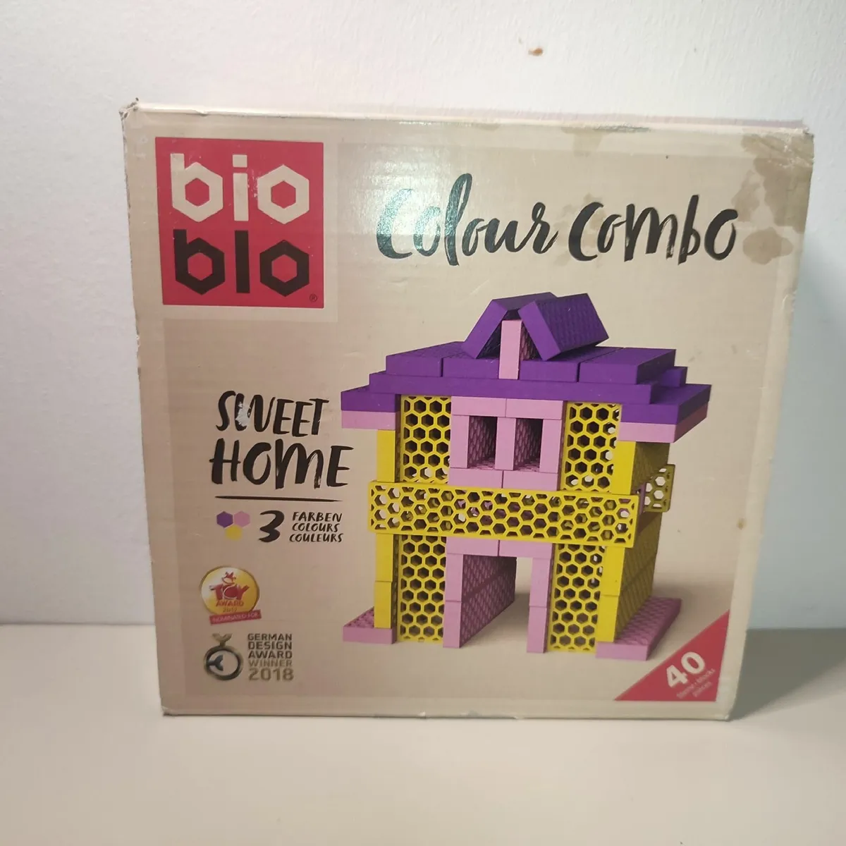 Bio Blo Eco Rainbow vintage Construction Blocks - Image 1