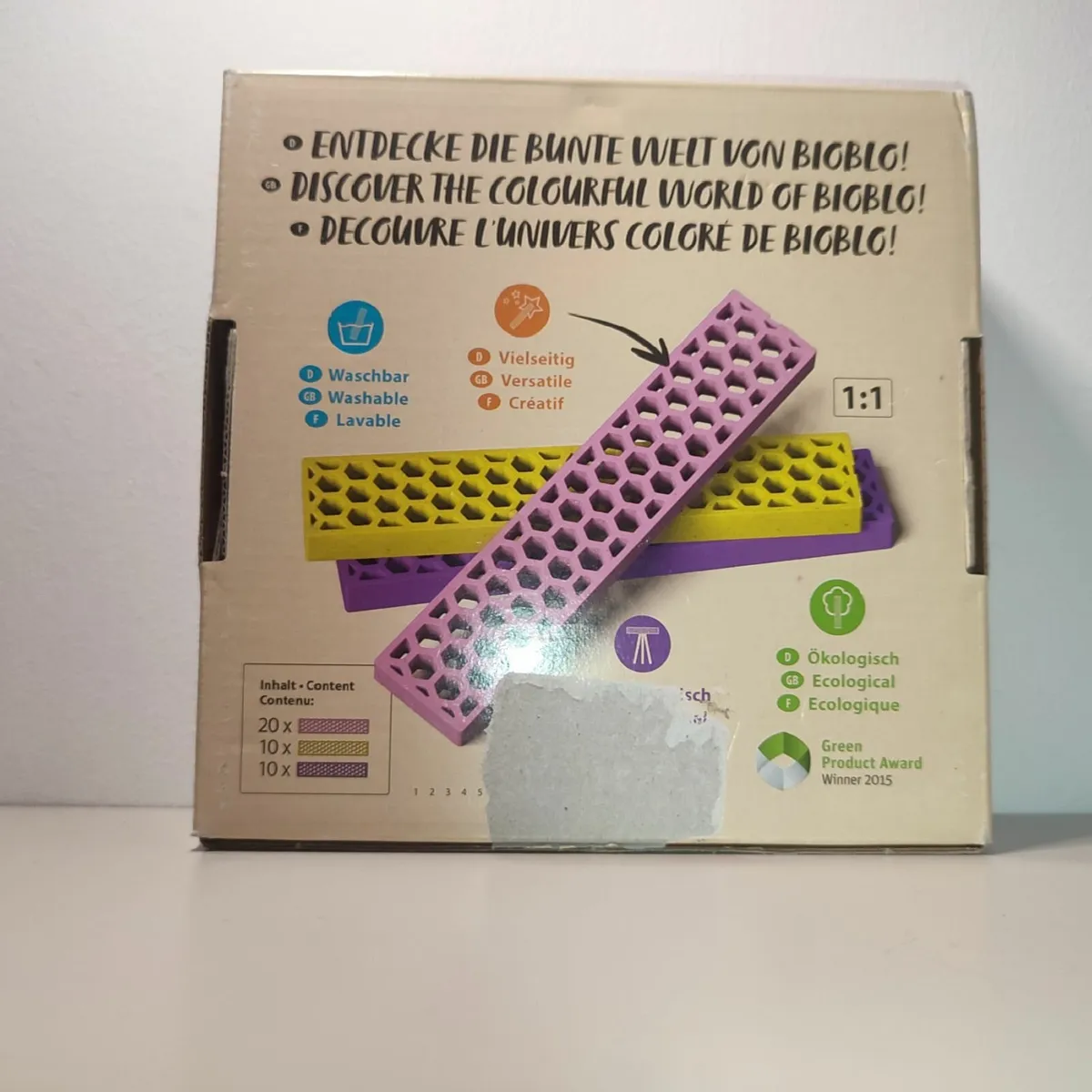 Bio Blo Eco Rainbow vintage Construction Blocks - Image 2