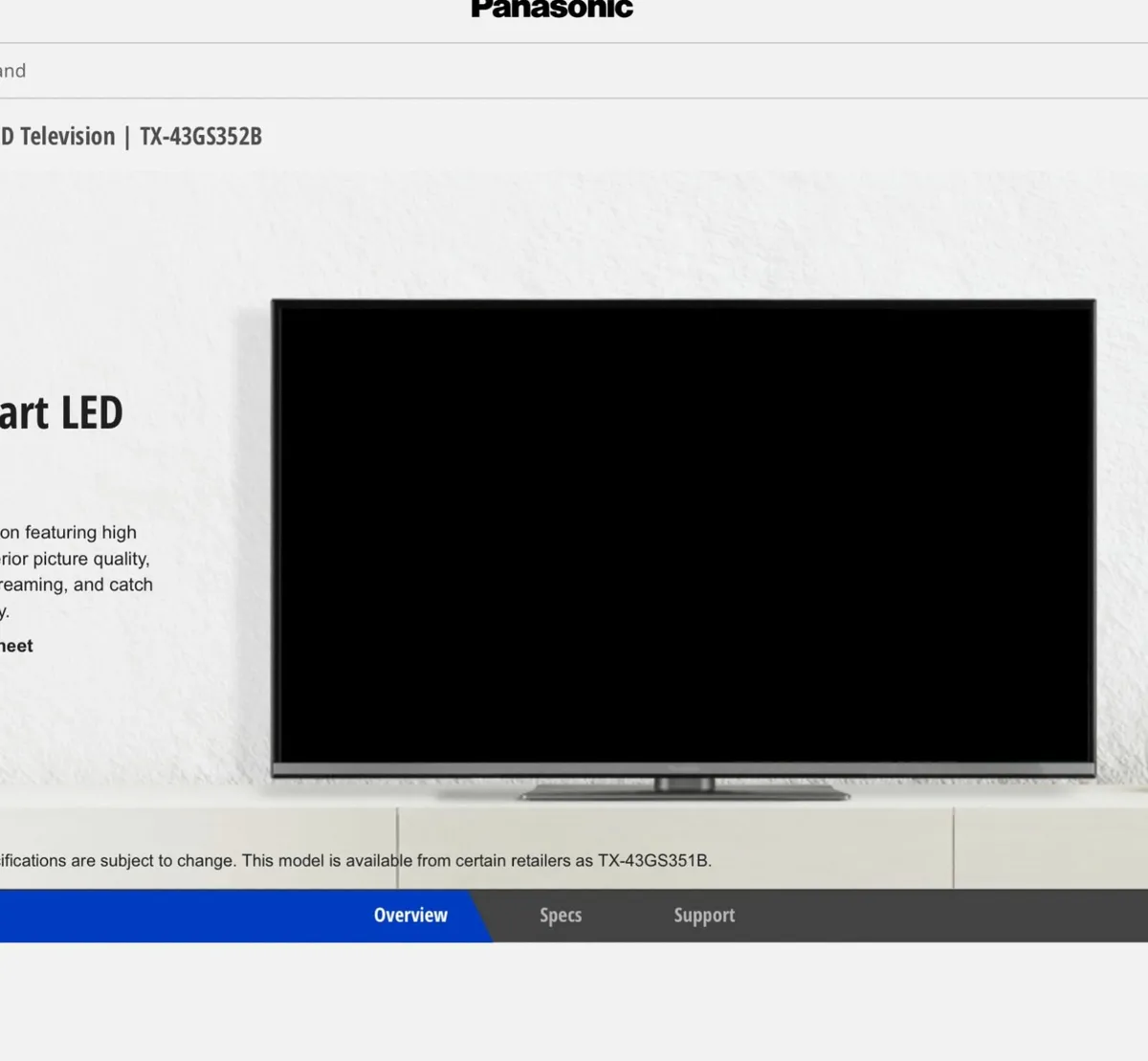 43inch Panasonic Smart TV + Phillips Soundbar BDLE - Image 2