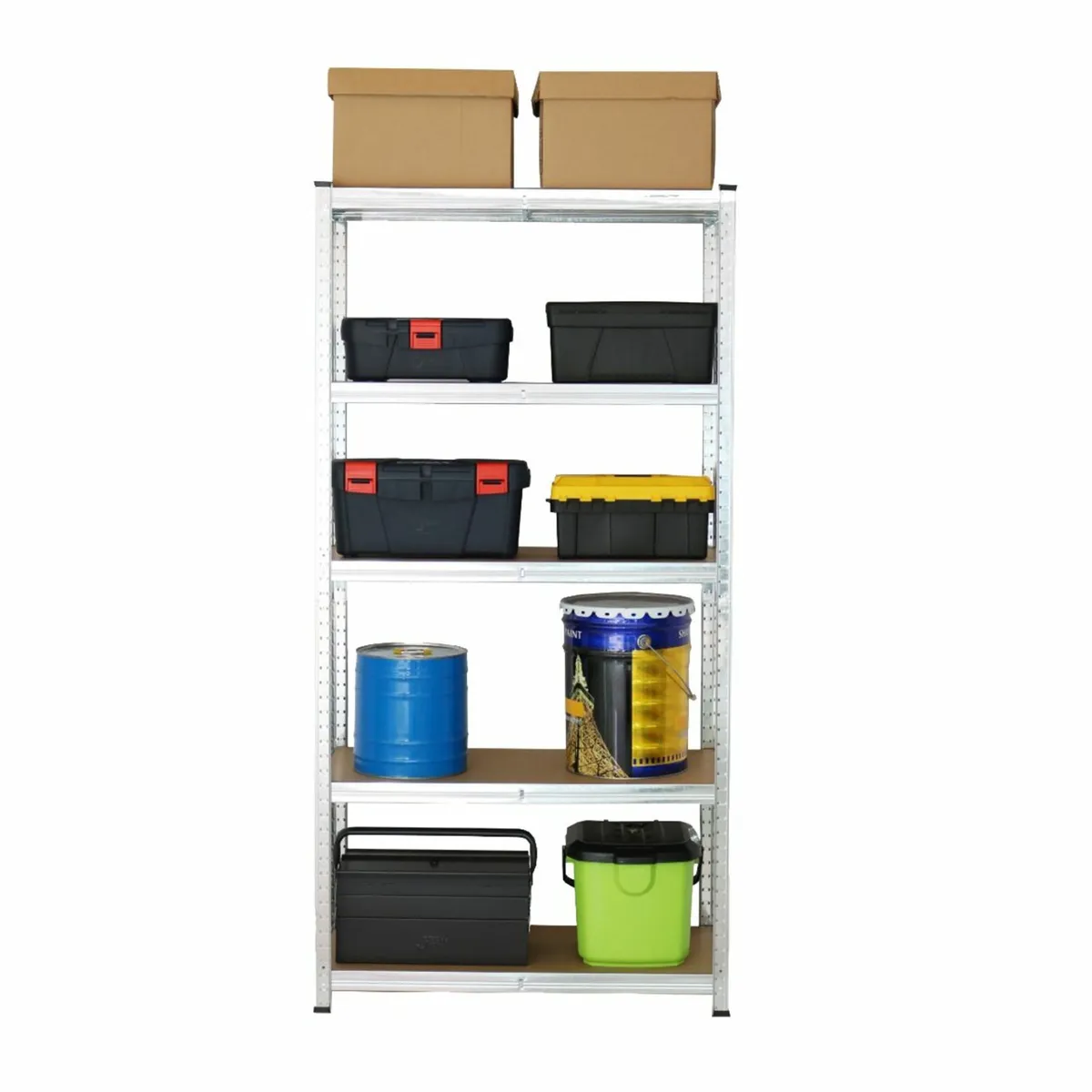 Budget Garage Shelving | 2 Bay Galvanised - Image 2