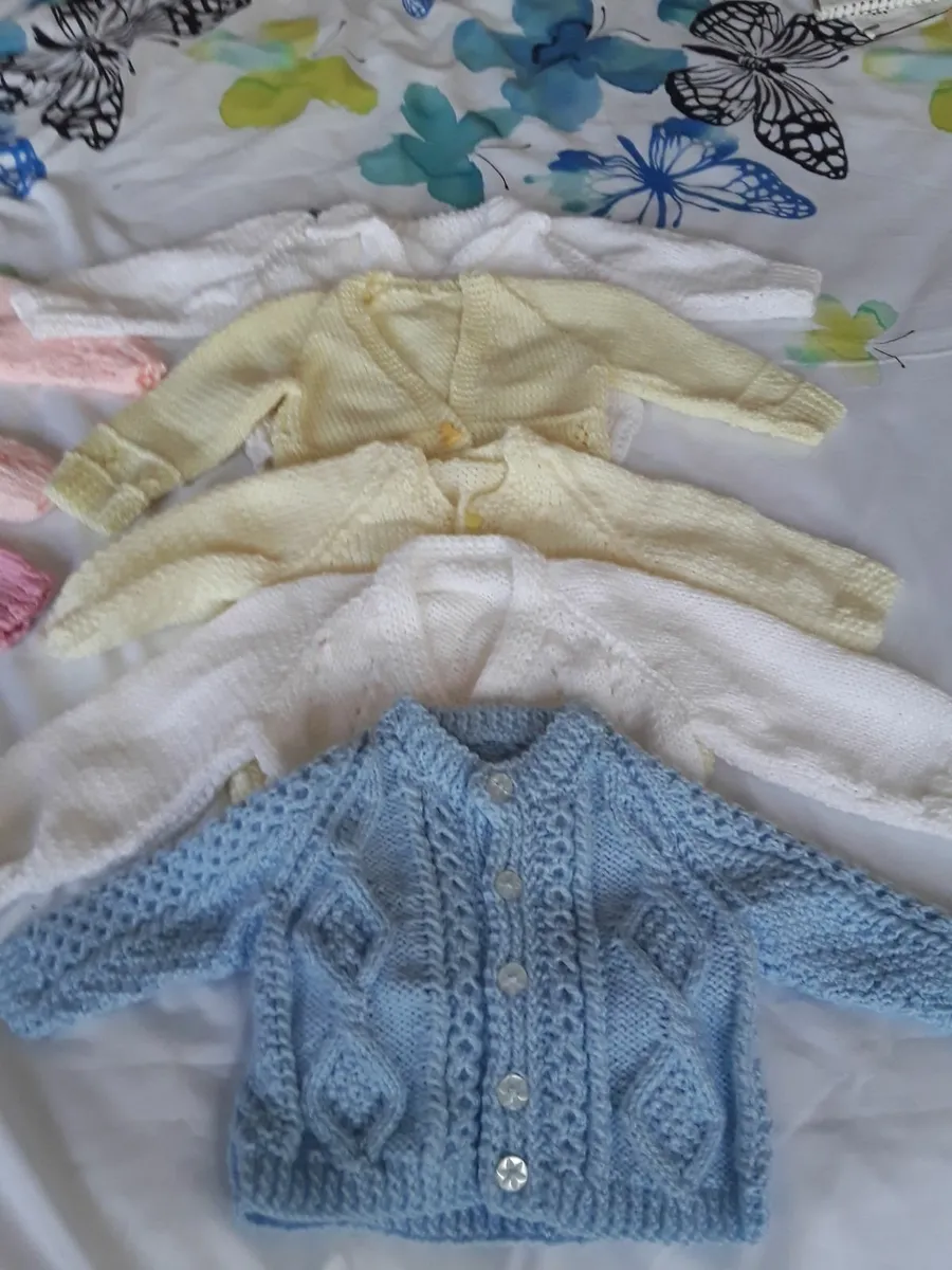 Brand new hand knitted baby cardigans boy girl - Image 2