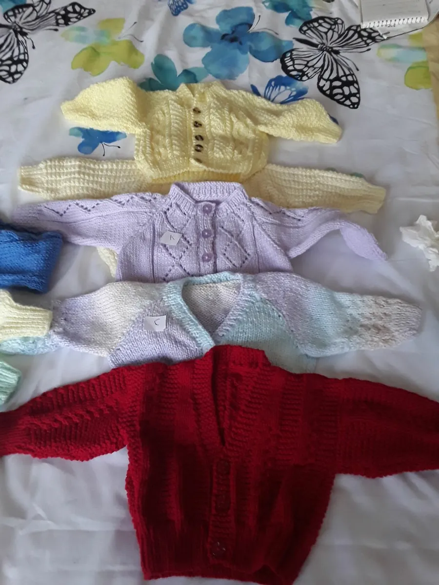 Brand new hand knitted baby cardigans boy girl - Image 4