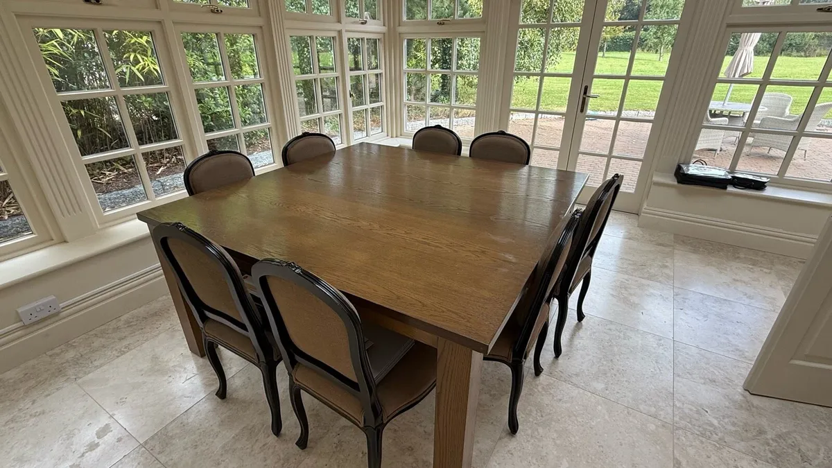 Dining Table & 8 Chairs - Image 1