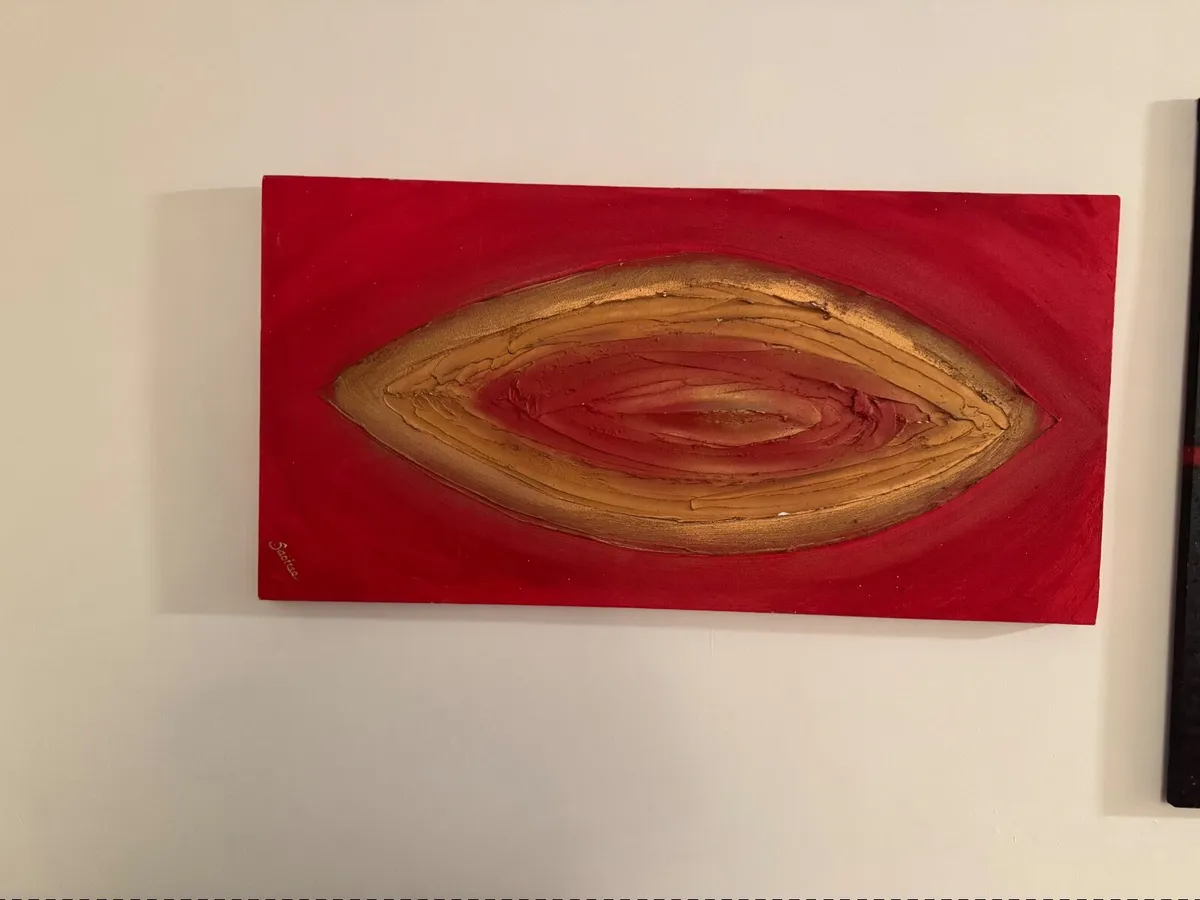 Abstract Canvas Picture 50cm x 100cm