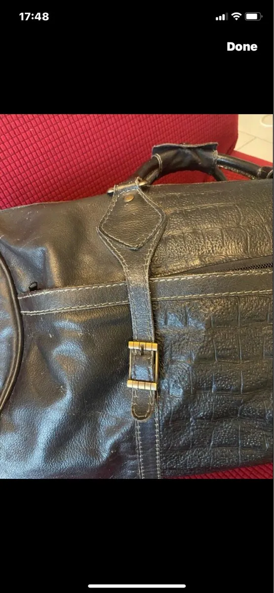 Large Leather Hold All - Image 3