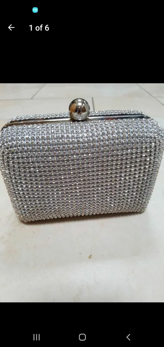 Wedding clutch bag diamonte - Image 1