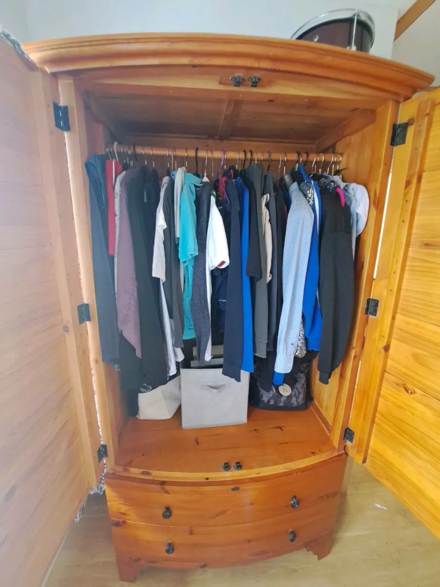 Solid Wooden Wardrobe and Locker - Image 4