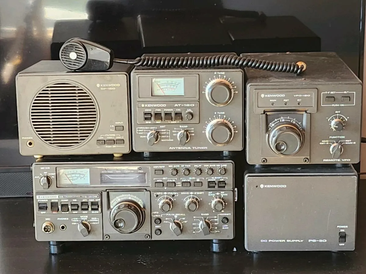 Complete Vintage Kenwood Amateur Radio Station - Image 1