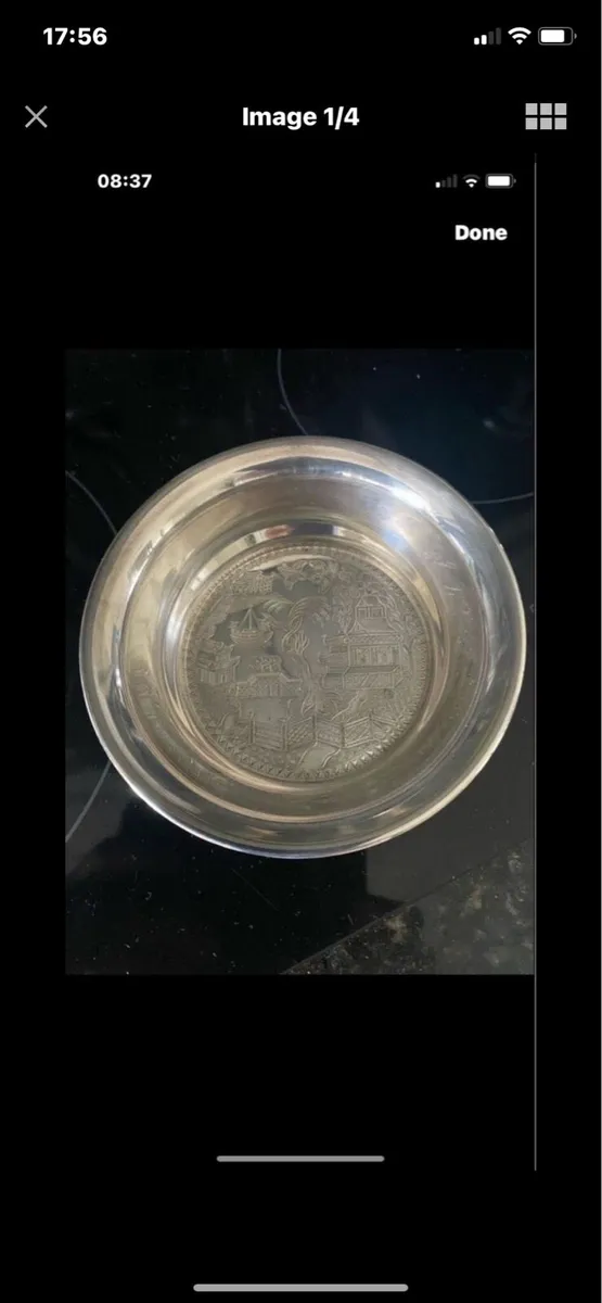 Silver Plated Wine Bottle Coaster - Image 3