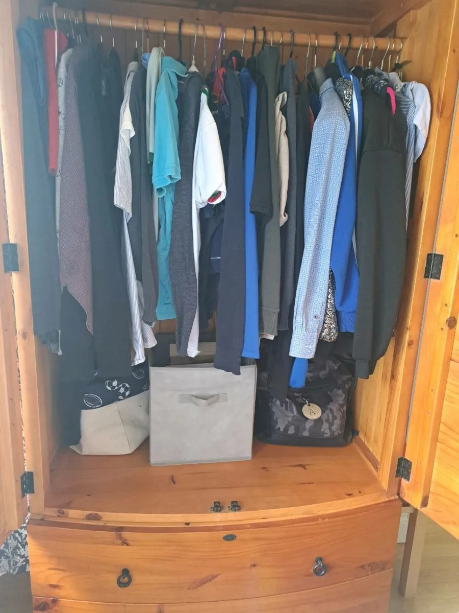 Solid Wooden Wardrobe and Locker - Image 3
