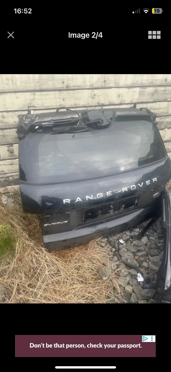 range rover evoque 2012-2019 bootlip / pipes - Image 1
