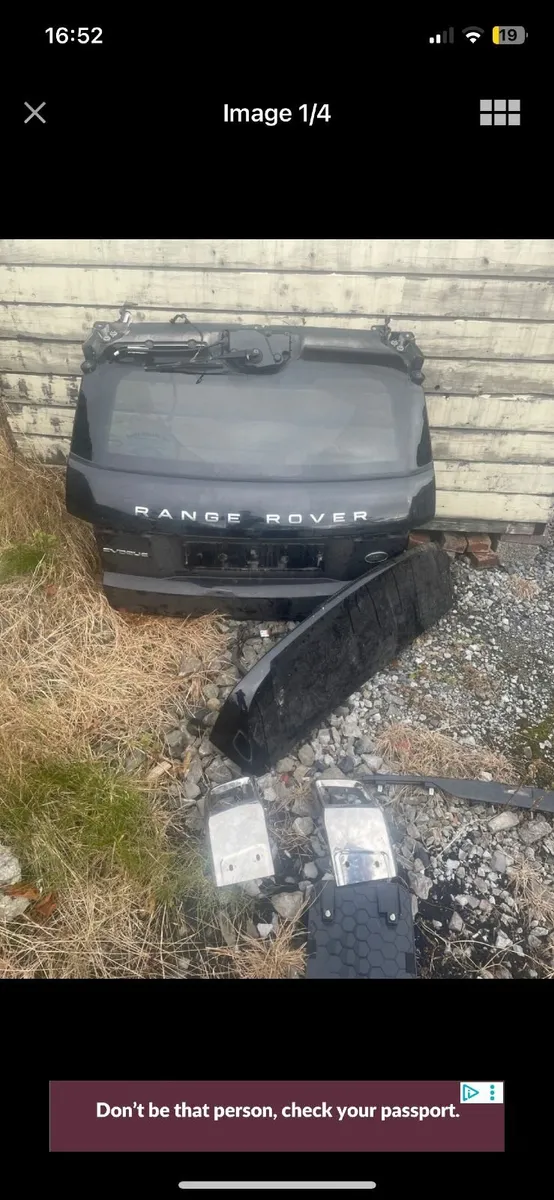 range rover evoque 2012-2019 bootlip / pipes - Image 2