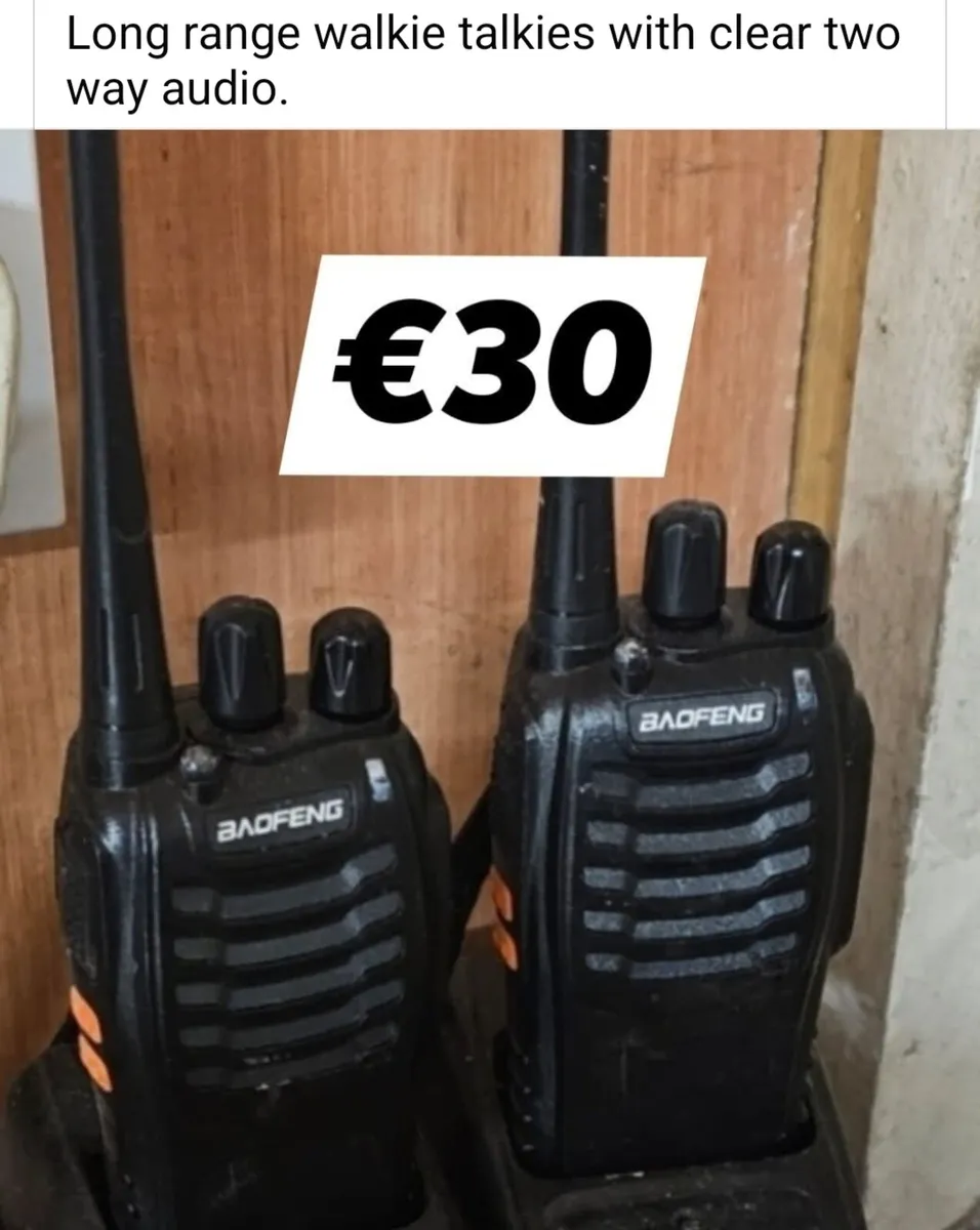 Long Range Walkie Talkies With Two Way Audio