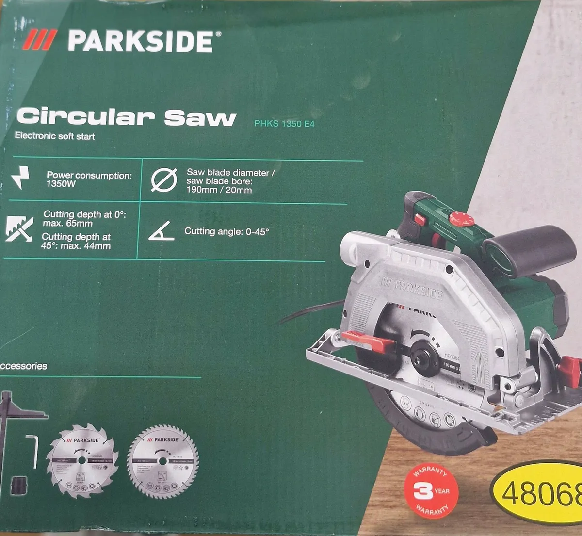 Parkside® hand circular saw "PHKS 1350 E4", 1350 W - Image 1