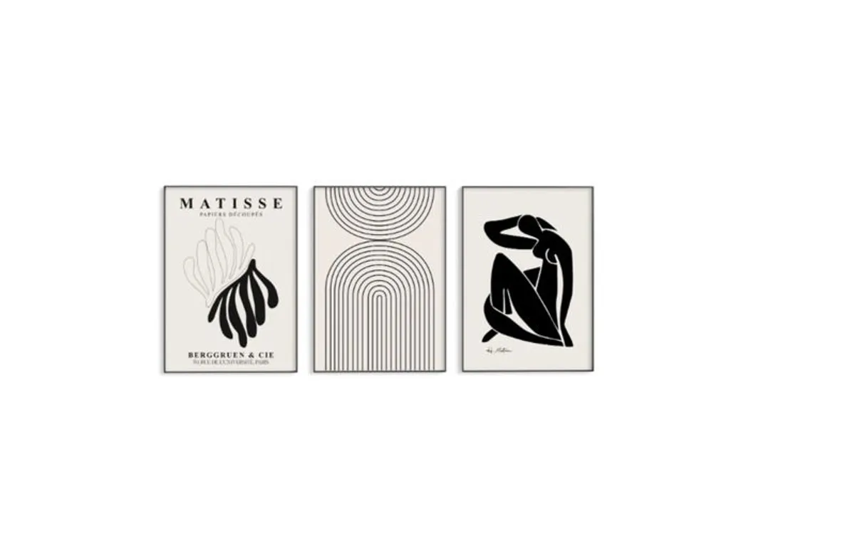 Wall Art Set of 3 Very High Quality Unframed Prints