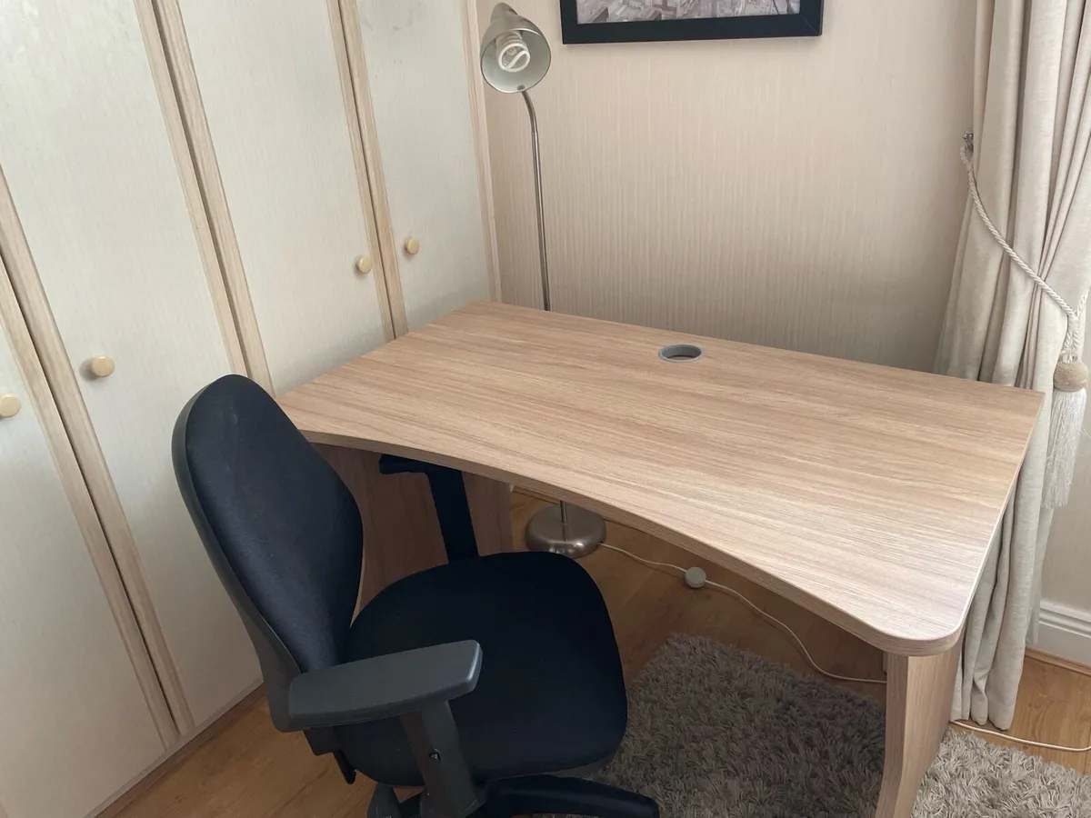 Desk, Chair and Standing Light - Image 2