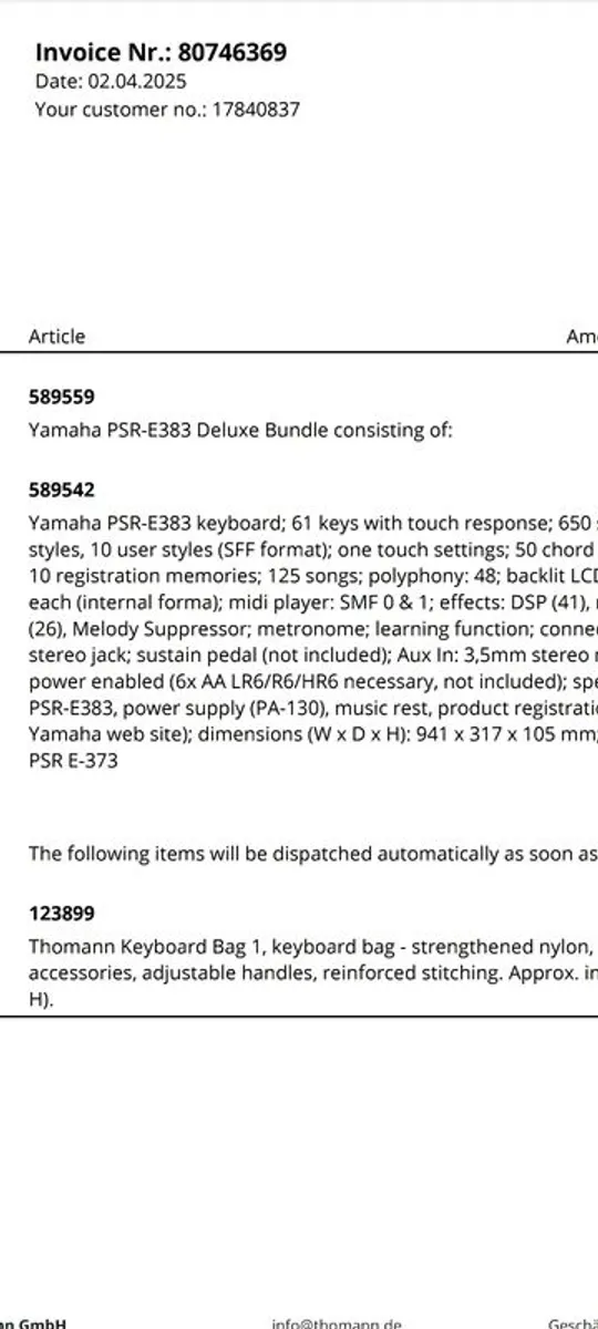 piano keyboard Yamaha - Image 3
