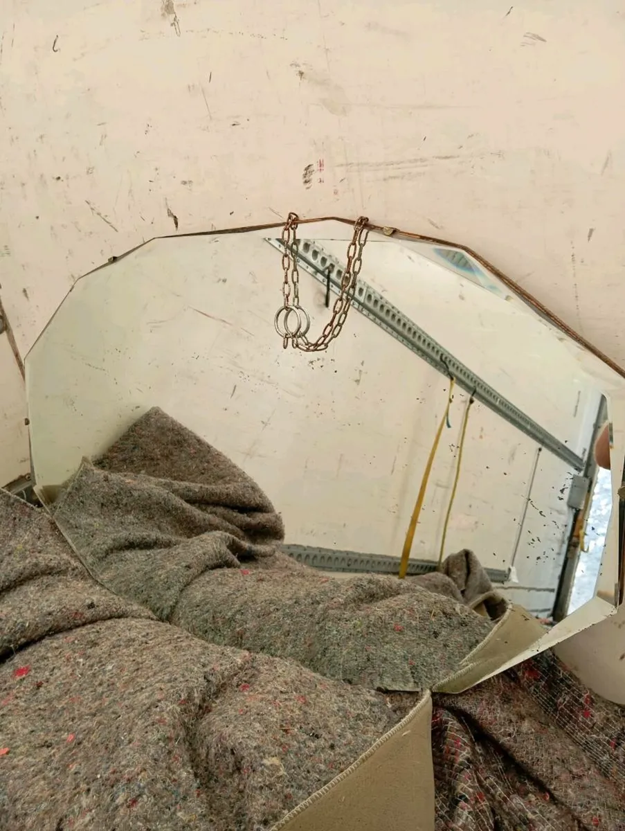 Vintage beveled mirror - Image 1