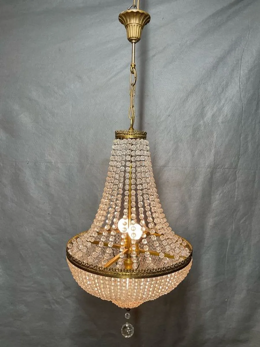 Early 20th Century French Empire Style Chandelier - Image 2