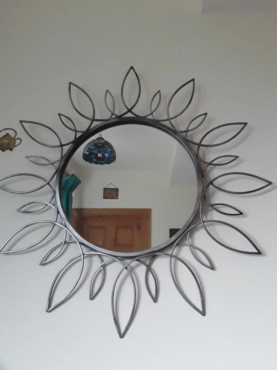 Vintage mirror cast iron frame - Image 1